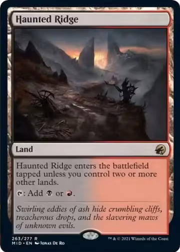 Haunted Ridge (263), Innistrad: Midnight Hunt — Magic card price