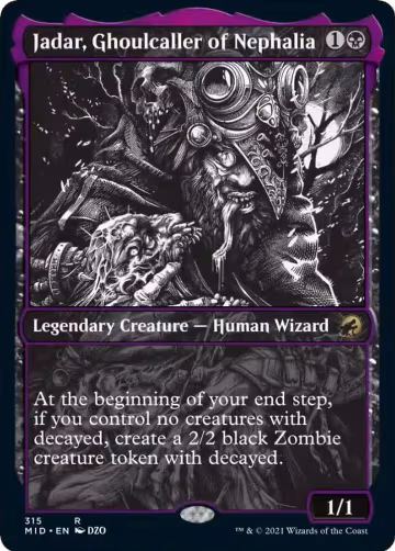 Jadar, Ghoulcaller of Nephalia (Showcase) (315), Innistrad: Midnight Hunt — Magic card price
