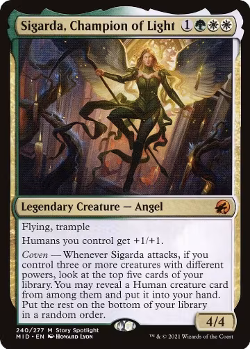 Sigarda, Champion of Light (240), Innistrad: Midnight Hunt — Magic card price