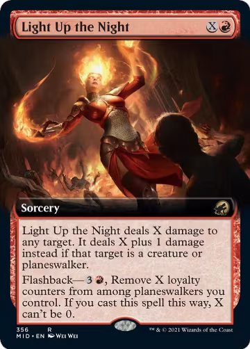 Light Up the Night (Extended Art) (356), Innistrad: Midnight Hunt — Magic card price
