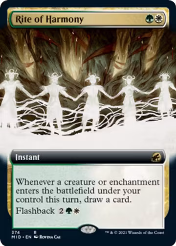 Rite of Harmony (Extended Art) (374), Innistrad: Midnight Hunt — Magic card price