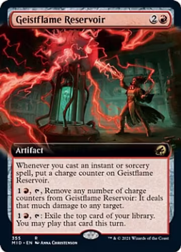 Geistflame Reservoir (Extended Art) (355), Innistrad: Midnight Hunt — Magic card price
