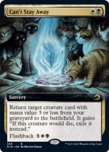 Can't Stay Away (Extended Art) (368), Innistrad: Midnight Hunt — Magic card price