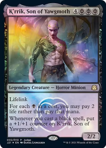 K'rrik, Son of Yawgmoth (2), Judge Promos — Magic card price
