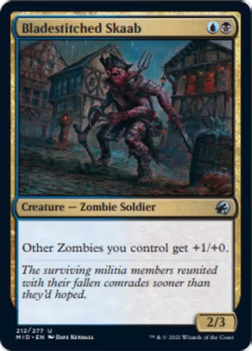 Bladestitched Skaab (212), Innistrad: Midnight Hunt — Magic card price