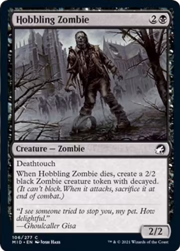 Hobbling Zombie (106), Innistrad: Midnight Hunt — Magic card price