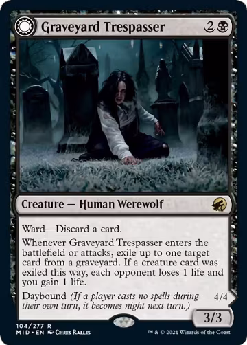 Graveyard Trespasser (104), Innistrad: Midnight Hunt — Magic card price