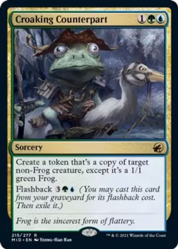 Croaking Counterpart (215), Innistrad: Midnight Hunt — Magic card price
