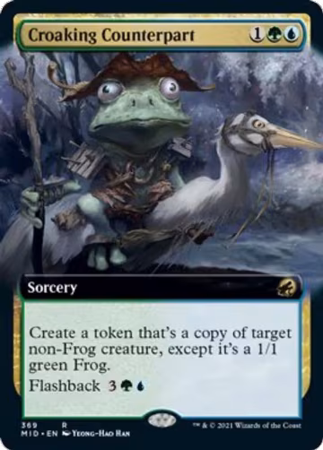 Croaking Counterpart (Extended Art) (369), Innistrad: Midnight Hunt — Magic card price