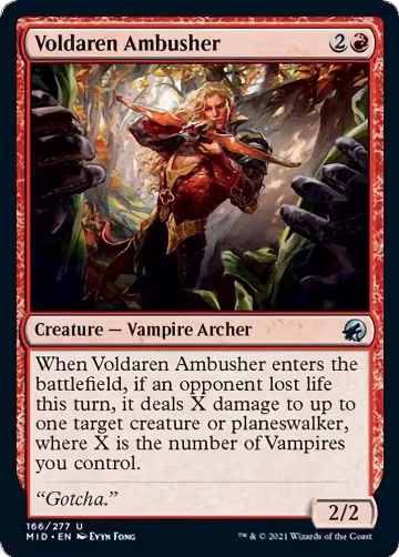 Voldaren Ambusher (166), Innistrad: Midnight Hunt — Magic card price
