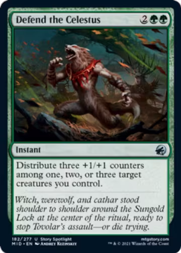Defend the Celestus (182), Innistrad: Midnight Hunt — Magic card price
