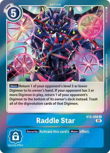 Raddle Star (BT6-098 R), Double Diamond — Digimon card price