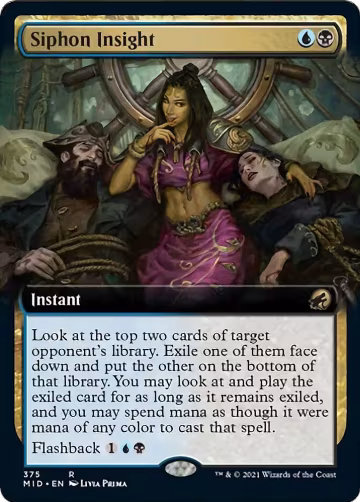 Siphon Insight (Extended Art) (375), Innistrad: Midnight Hunt — Magic card price
