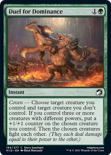 Duel for Dominance (184), Innistrad: Midnight Hunt — Magic card price