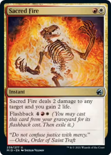 Sacred Fire (239), Innistrad: Midnight Hunt — Magic card price