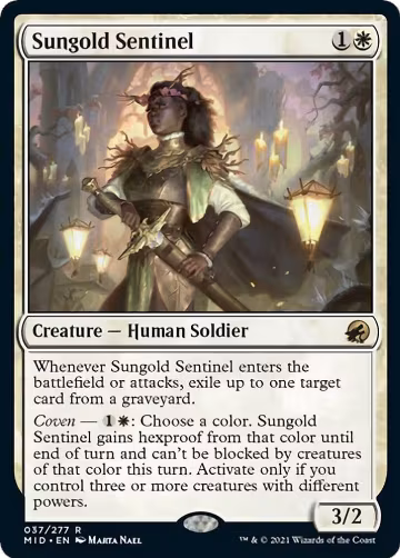Sungold Sentinel (37), Innistrad: Midnight Hunt — Magic card price