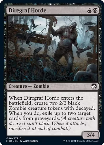 Diregraf Horde (96), Innistrad: Midnight Hunt — Magic card price