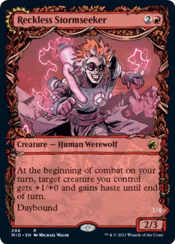 Reckless Stormseeker (Showcase) (294), Innistrad: Midnight Hunt — Magic card price