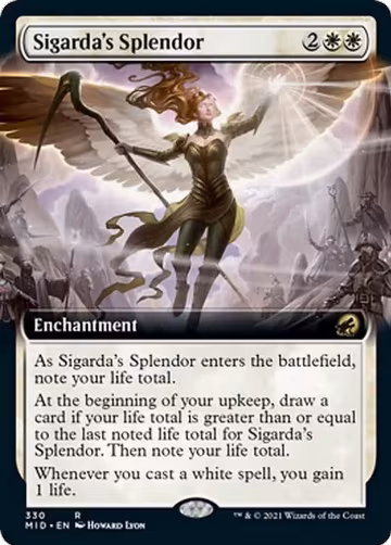 Sigarda's Splendor (Extended Art) (330), Innistrad: Midnight Hunt — Magic card price