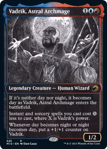 Vadrik, Astral Archmage (Showcase) (325), Innistrad: Midnight Hunt — Magic card price