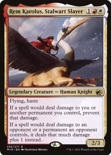 Rem Karolus, Stalwart Slayer (235), Innistrad: Midnight Hunt — Magic card price