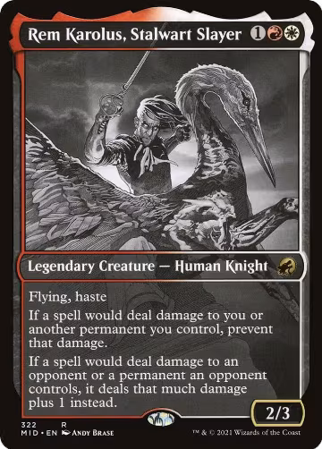 Rem Karolus, Stalwart Slayer (Showcase) (322), Innistrad: Midnight Hunt — Magic card price