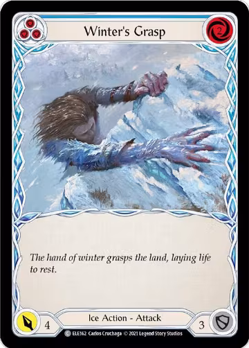 Winter's Grasp (Blue) (ELE162), Tales of Aria — Flesh & Blood card price