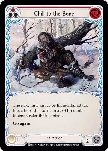Chill to the Bone (Red) (ELE163), Tales of Aria — Flesh & Blood card price