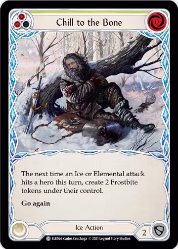 Chill to the Bone (Yellow) (ELE164), Tales of Aria — Flesh & Blood card price