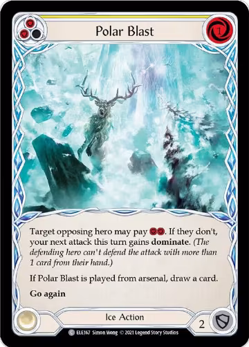 Polar Blast (Yellow) (ELE167), Tales of Aria — Flesh & Blood card price