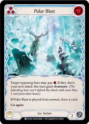 Polar Blast (Blue) (ELE168), Tales of Aria — Flesh & Blood card price