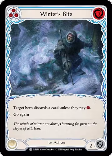 Winter's Bite (Blue) (ELE171), Tales of Aria — Flesh & Blood card price