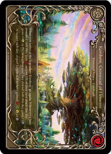 Korshem, Crossroad of Elements (ELE000), Tales of Aria — Flesh & Blood card price