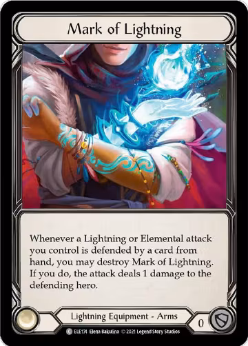 Mark of Lightning (ELE174), Tales of Aria — Flesh & Blood card price
