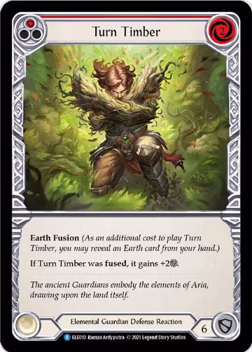 Turn Timber (Red) (ELE010), Tales of Aria — Flesh & Blood card price