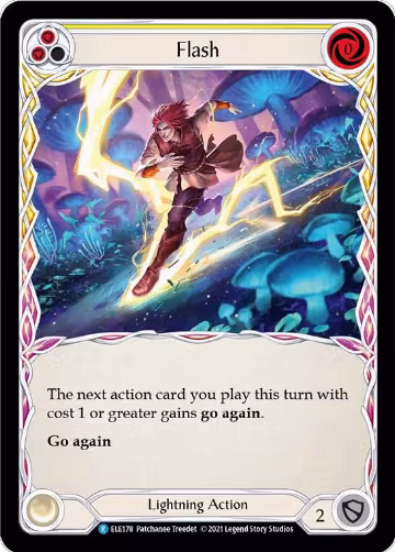 Flash (Yellow) (ELE178), Tales of Aria — Flesh & Blood card price