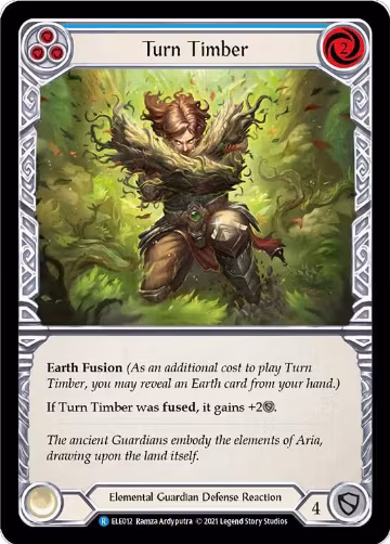 Turn Timber (Blue) (ELE012), Tales of Aria — Flesh & Blood card price