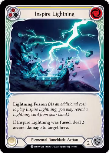 Inspire Lightning (Yellow) (ELE089), Tales of Aria — Flesh & Blood card price
