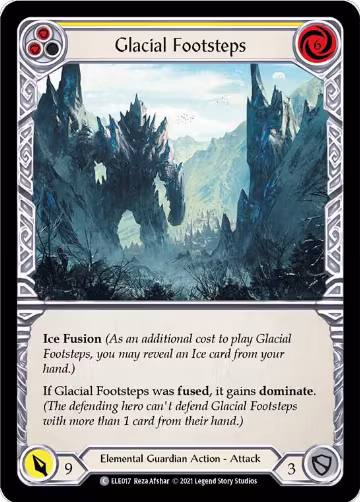 Glacial Footsteps (Yellow) (ELE017), Tales of Aria — Flesh & Blood card price