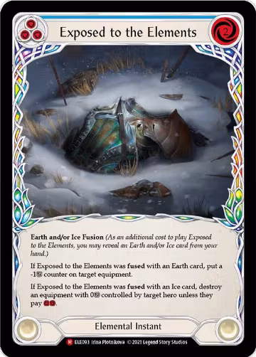 Exposed to the Elements (ELE093), Tales of Aria — Flesh & Blood card price
