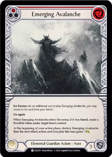 Emerging Avalanche (Red) (ELE025), Tales of Aria — Flesh & Blood card price