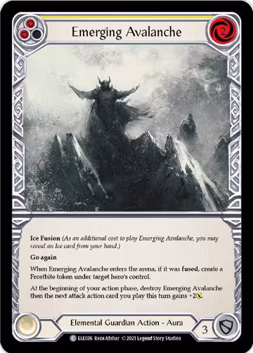 Emerging Avalanche (Yellow) (ELE026), Tales of Aria — Flesh & Blood card price