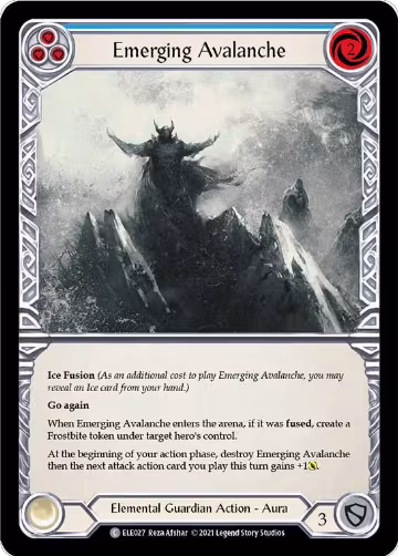 Emerging Avalanche (Blue) (ELE027), Tales of Aria — Flesh & Blood card price