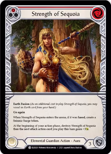 Strength of Sequoia (Red) (ELE028), Tales of Aria — Flesh & Blood card price