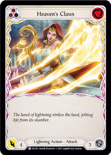 Heaven's Claws (Yellow) (ELE193), Tales of Aria — Flesh & Blood card price