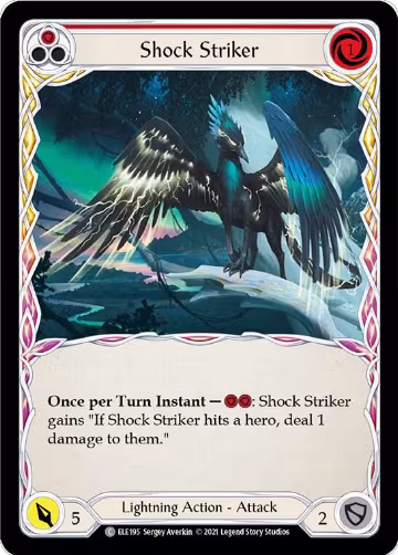 Shock Striker (Red) (ELE195), Tales of Aria — Flesh & Blood card price
