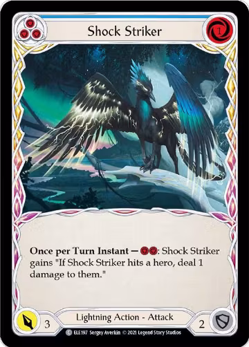 Shock Striker (Blue) (ELE197), Tales of Aria — Flesh & Blood card price