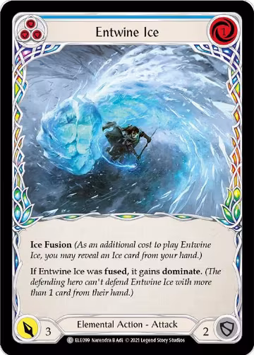 Entwine Ice (Blue) (ELE099), Tales of Aria — Flesh & Blood card price