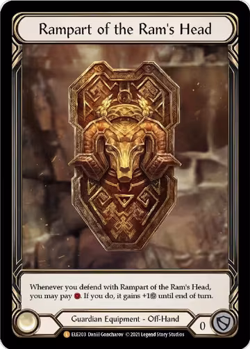 Rampart of the Ram's Head (ELE203), Tales of Aria — Flesh & Blood card price