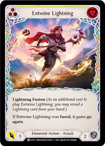 Entwine Lightning (Yellow) (ELE101), Tales of Aria — Flesh & Blood card price